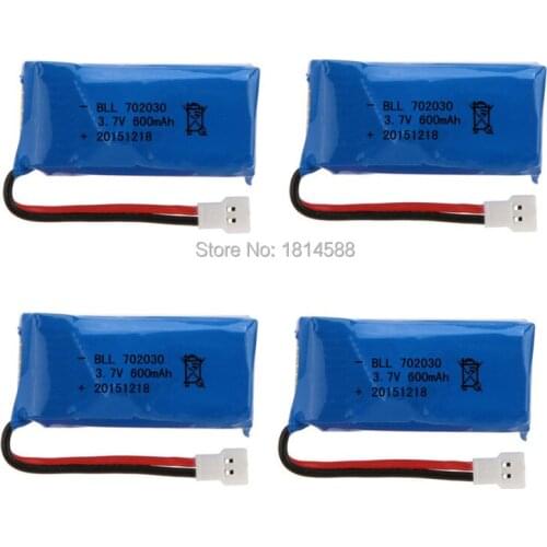 4PCS SYMA X9 Quadcopter Parts 3.7V 600mAh Battery