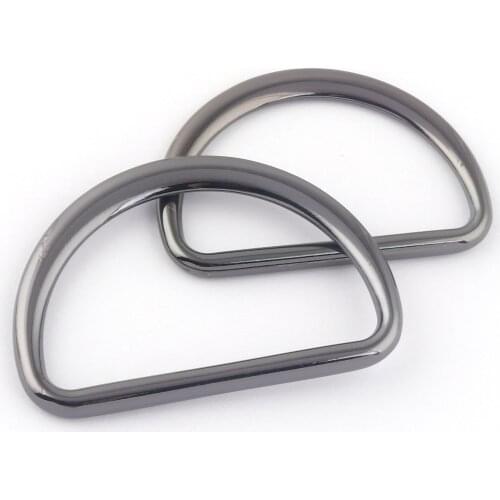 45/50mm Gunmetal Slide D Ring Adjustable Buckle Dog Collar Supply Purse Bag Handbag Clasp Leather Webbing Belt Strap Buckle
