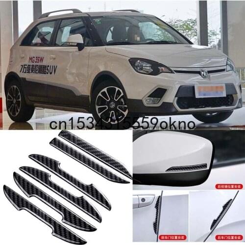 For MG 3 MG6 ZS HS Car Side Door Edge Mirror Guard Bumper Trim Protector Stickers 6Pcs