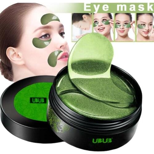 Seaweed Eye Mask 60pcs Remover Dark Circles Collagen gel Eye Patches Anti-Puffiness Anti-Aging Moisturizing Eyes Care