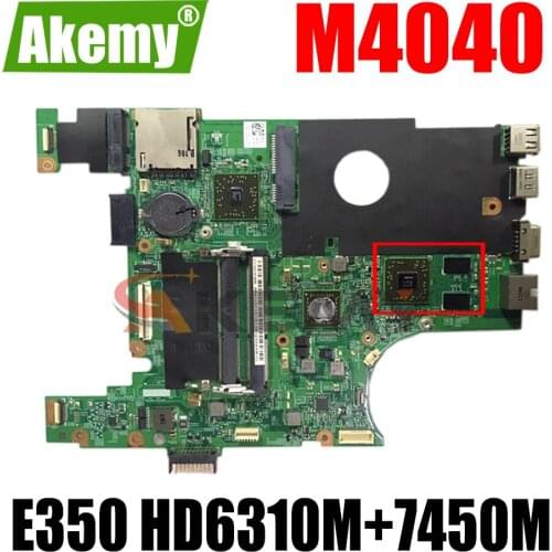 Akemy CN-0TFH13 TFH13 laptop motherboard for DELL Inspiron M4040 E350 CPU DDR3 ATI Mobility Radeon HD 6310M+7450M Main board