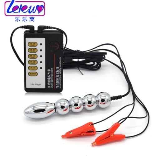 Alternative toys electric shock massagers electro anal plug with nipple clamps Vaginal plug sex shock stimulate toy for couples