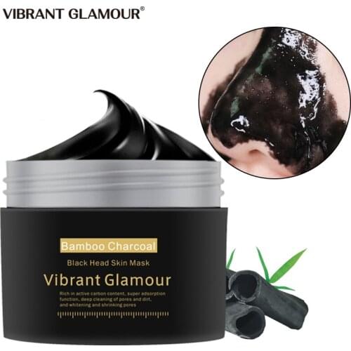 Bamboo Charcoal Blackhead Face Mask Acne Treatment Shrink Pores Oil Control Peeling Facial Mask Whiten Skin Care