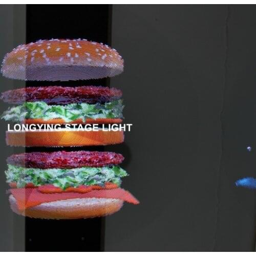 Free Shipping 2pcs/lot LED Fan Effect Lights LED 3D Portable LED Player 3D Holographic Dispaly Fan Hologram Projector for KTV