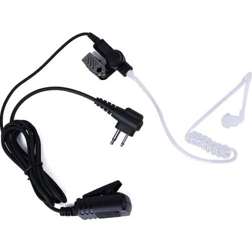 Security Surveillance Acoustic Air Tube Earpiece Headset PTT for Portable Radio Motorola Walkie Talkie EP450 CP180 CP185 CP040