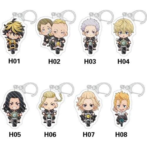 Tokyo Revengers Anime Cosplay Keychain Manjiro Ken Takemichi Hinata Atsushi Chibi Kawaii Fans Collection Props