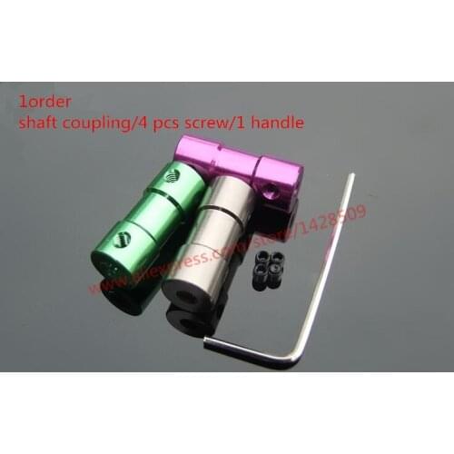 Colour Aluminum Alloy Transmission Shaft Coupler Anodizing Treatment Model Car Ship Shaft Couplings