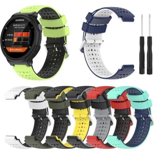 For Garmin Forerunner 220 230 235 620 630 735XT Double Color Replacement Strap With Screwdriver For Garmin Smart Watch Dropship