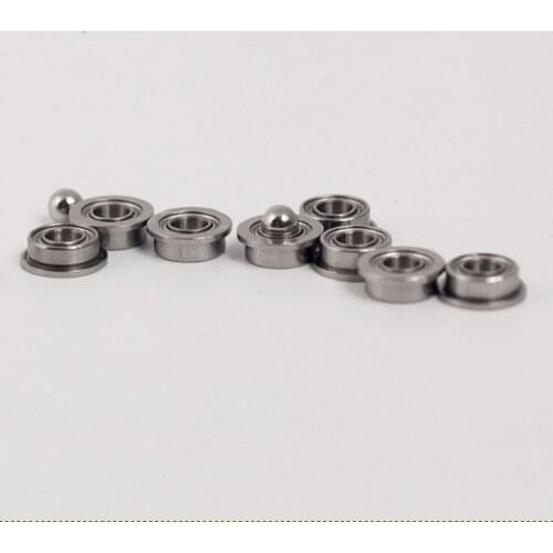 1000pcs/lot MF74 MF74ZZ F674ZZ F674-ZZ ZZ flange bearing flanged Miniature Deep Groove Ball Bearing 4*7*2.5mm 4x7x2.5mm
