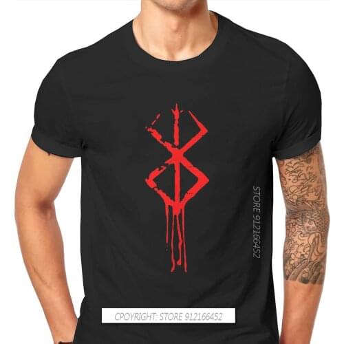 Berserk Guts Griffith Behelit Manga O-Neck TShirts Brand Of Sacrifice Red Print Mens T Shirt Hipster Tops 3XL
