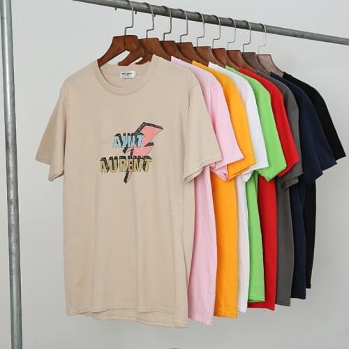 Summer Women O-Neck T-shirt 100% Cotton Casual Short Sleeve Top Plus Size Brand SL Letter Print Lovers Tees New Female Tshirts