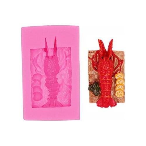 Gadgets Lobster Silicone Mold - Food Safe Fondant Chocolate Candy Mold - Jewelry Resin Metal Clay Soap Melt Mold