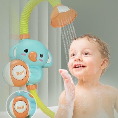 Bath Toys for Kids Electric Elephant Animal Sucker BaBy Bath Toys Spray Water Toys for Kids Outside Pool Bathtub Toys Sprinkler