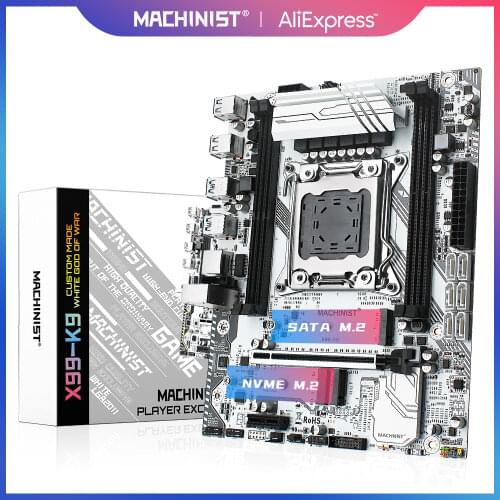 MACHINIST X99 motherboard LGA 2011-3 with dual M.2 Support four channel DDR4 ECC/NON-ECC RAM E5 2678 V3 E5 2620 2650 V3 X99-K9