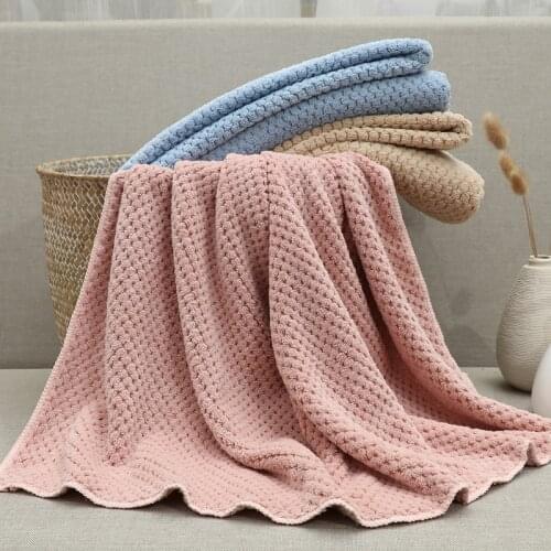 70*140cm Microfiber Soft Newborn Baby Blanket Bath Towel Air Conditioning Towels Adult Beach Towels Micron Absorbent Bath Towel