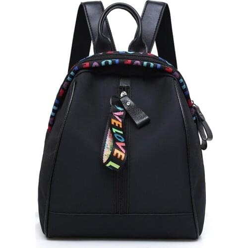 Anti Theft Nylon Backpack Women Mini Backpacks Fashion Multifunctional Travel Shoulder Bag Soft Student School Bags Purse Pouch