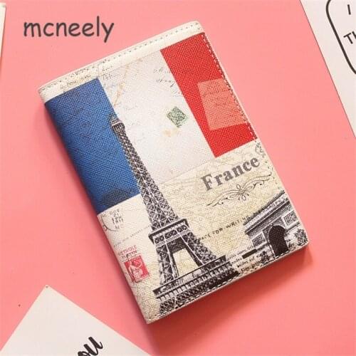 Tower of Paris France Travel Passport Cover Card Case Women Men Travel Credit Card Holder Travel ID&Document Passport Holder