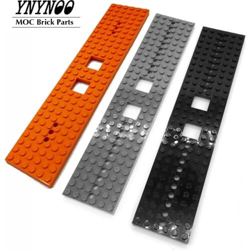 2Pcs/lot Train Truck Floor 6X28 Base Plate MOC Building Block Toys Compatible with High-Tech Train 10254 City 92339 Parts