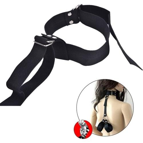 2020 1Set Neck Collar To Hand Slave Bdsm Bondage Set Handcuffs Bondage Restraint Erotic Toys Adult Games Sex Toys For Couples