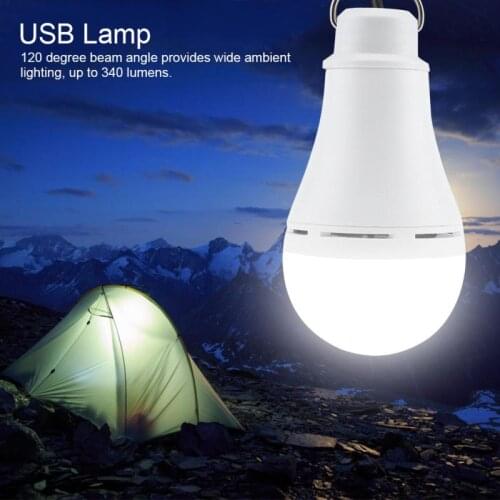 Outdoor USB Emergency Light Portable Camping Light Bulb Dimmable Night Lamp Light for Camping Emergency