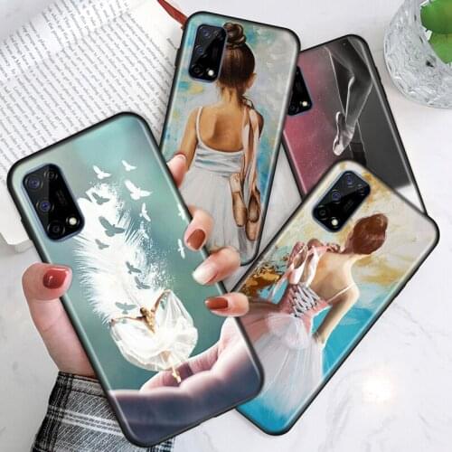 Sexy Ballet Dancing For Realme V15 X50 X7 X3 superzoom X2 C17 C11 C3 7i 7 6i 6S 6 5 Narzo 20 5G Pro Soft Phone Case