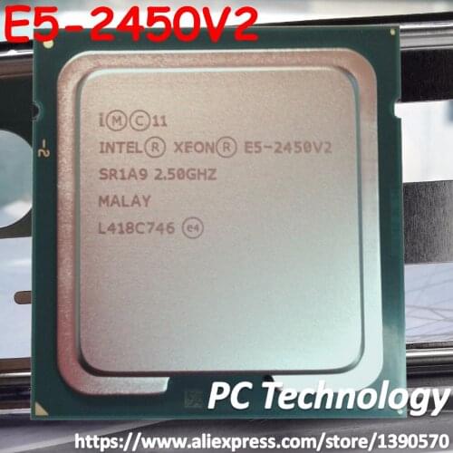 Original Intel Xeon processor E5 2450V2 2.5GHZ 8-Core E5 2450 V2 20MB SmartCache E5-2450V2 LGA1356 95W free shipping E5-2450 V2