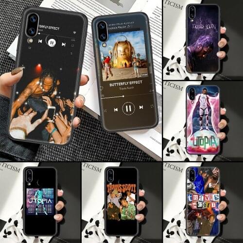 Rapper Travis Scott Phone Case For Huawei Honor 6A 7A 7C 8A 8X 8 9 9X 10 10i 20 Lite Pro black art Etui silicone hoesjes pretty