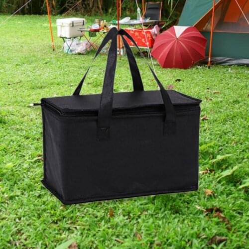 Lunch Cooler Bag Folding Insulation Picnic Pack Food Storage Organization Storage Bags Thermal Bag Carrier Pouch