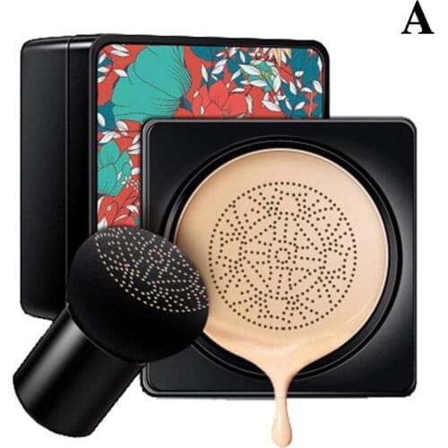 Air Cushion CC Cream Mushroom Head Moisturizing Concealer Foundation Makeup Face Makeup Primer Liquid Base Long-lasting B6S9