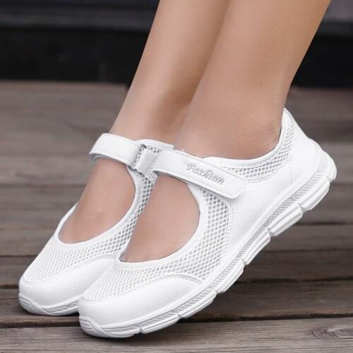 New Women Flats 2020 Spring Summer Ladies Mesh Flat Shoes Women Soft Breathable Sneakers Women Casual Shoes