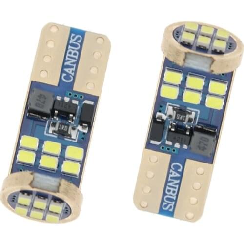 10PCS T10 LED Bulb W5W Canbus 168 T10 2016 18SMD Car LED Clearance Light Reading Lights 12V car accessories led lights for car