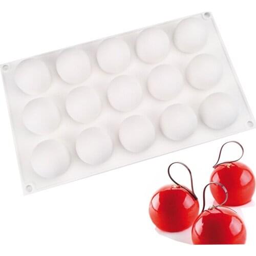 15 round lace cooking tools fondant Shaped baking Cake Chocolate Sugar Silicone Craft Fondant Mold Tray candy mold