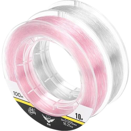 50m 100m Carbon Fiber Front Wireway Line Fluorocarbon Rock Sea Fishing Line Monofilament Super Strong Carp Pesca Wire Leader