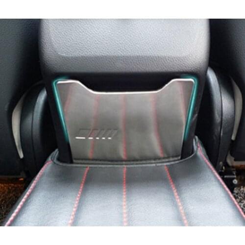 Car Styling Rear Ashtray Panel Decoration Sticker Trim For Mercedes Benz C Class W205 GLC X253 2015-2018 Interior Accessories