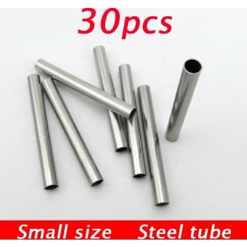 Free Shipping 30 Pcs Steel Metal Tube Small Short Hollow Tube Shaft Sleeve for DIY RC Boat Aircraft Car Model Spare Parts