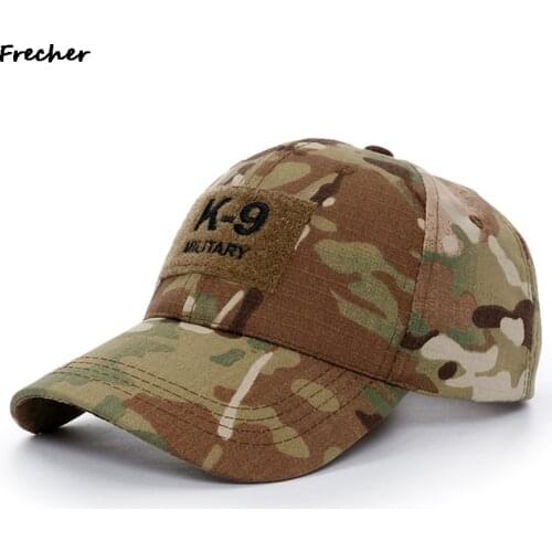 K-9 Police Unit Officer Gear Army K9 Dog Multicam Operator Cap Camouflage Embroidered Baseball Cap Men Hat With Patch