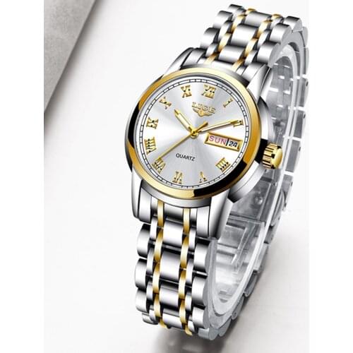 LIGE 2020 Woman Watches Rose Gold Top Brand Luxury Watch Women Quartz Waterproof Womens Wristwatch Ladies Girls Watch Clock