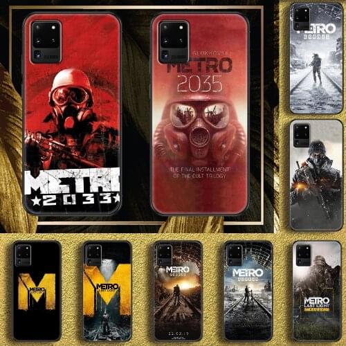 Game Metro 2033 Phone case For Samsung Galaxy Note 4 8 9 10 20 S8 S9 S10 S10E S20 Plus UITRA Ultra black 3D hoesjes trend coque
