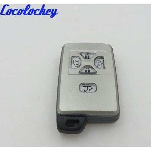 Cocolockey New Replacement Remote Key Case Fob for Toyota 5 Button Smart Card No Logo