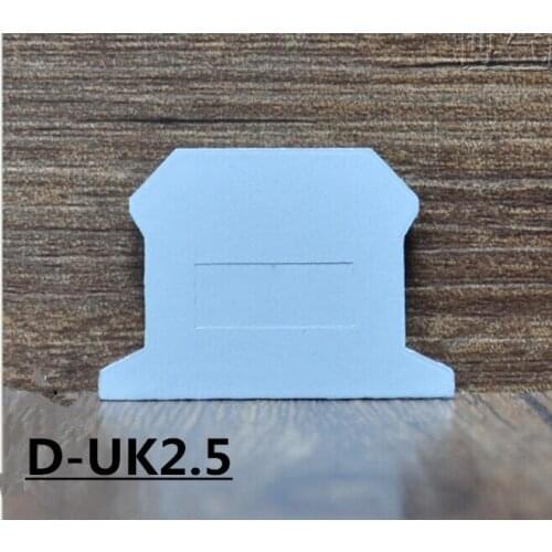 D-UK2.5) Terminal blocks Clapboard spacer fitting baffle separators 2.5mm2 UK2.5N Accessory 50 pieces/lot