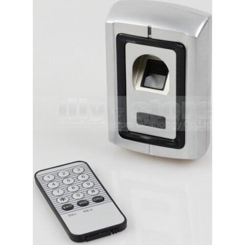 DIYSECUR Metal Case Fingerprint Door Lock Access Control Controller Kit + Remote Control