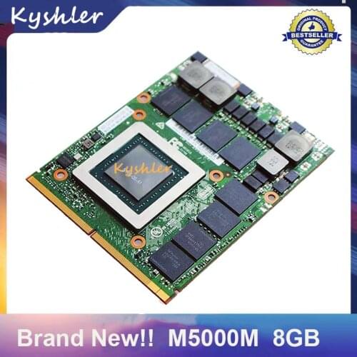 Brand New M5000M M5000 GDDR5 8GB Video Graphics Card N16E-Q5-A1 For HP Zbook 17 G3 G4 8770W Dell M7720 M7710 M6800 100% Test