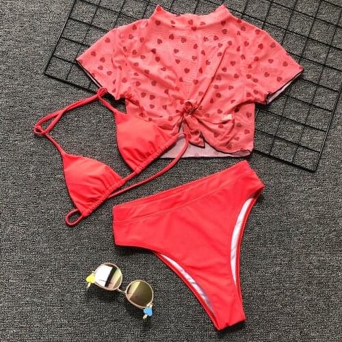 KEENEST Red Swimwear