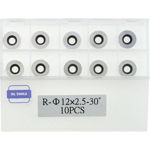 12mm(.472") Round Tungsten Carbide Insert Cutters for Mini/Mid Finishers and Full/Pro Hollowers Wood Turning Lathe Tools,10pcs