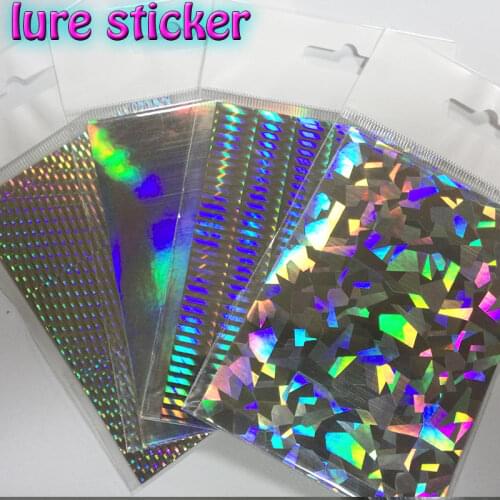 2018HOT RS6 RS7 RS8 RS9 lure stickers color scale 4kinds 2papers each bag total 8paper/lot length 7.3cm*10cm