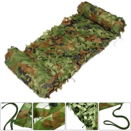 Multiple Purposes Woodland Camo Netting Camouflage Net Privacy Protection Camouflage Mesh For Camping Forest Landscape