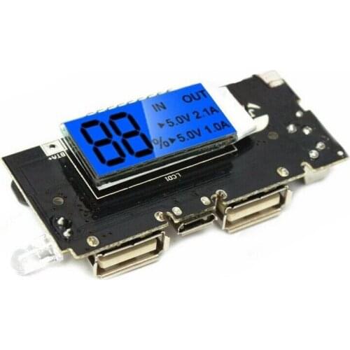 Mobile Power Bank Battery Charger Module Board Dual USB Digital Display 5V 1A/2.1A JR Deals