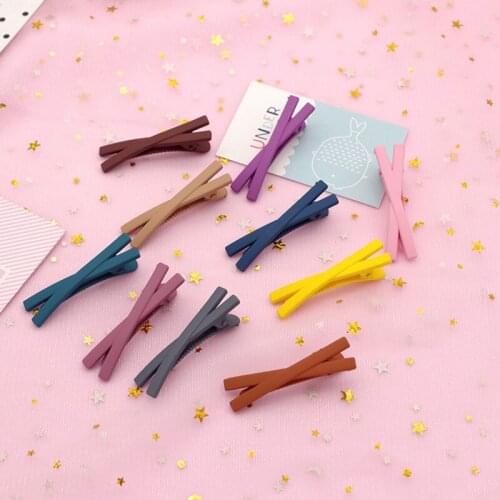 Fashion Small Fresh Hair Accessories Color Spray Hair Clips Soft Cute Cute Children Bb Clip