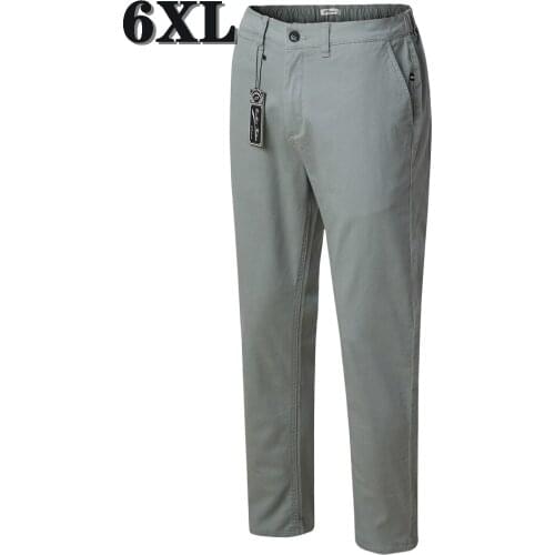 Men Pants Clothing Oversized Cotton Trousers Plus Size Streetwear Black Casual Pants Techwear Overweight Pantalon Free Shipping