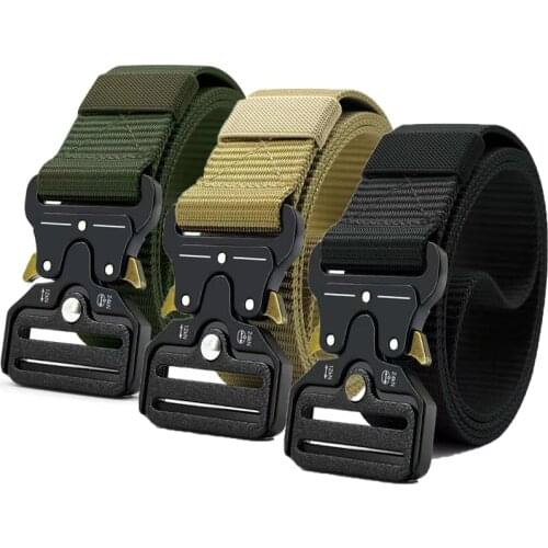Mens Belt Army Outdoor Hunting Tactical Multi Function Combat Survival High Quality Marine Corps Canvas For Nylon Male Luxury